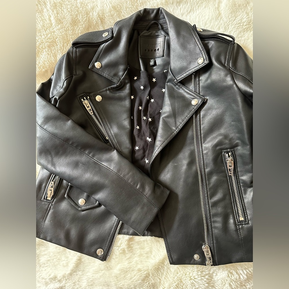 Blanknyc faux leather biker jacket